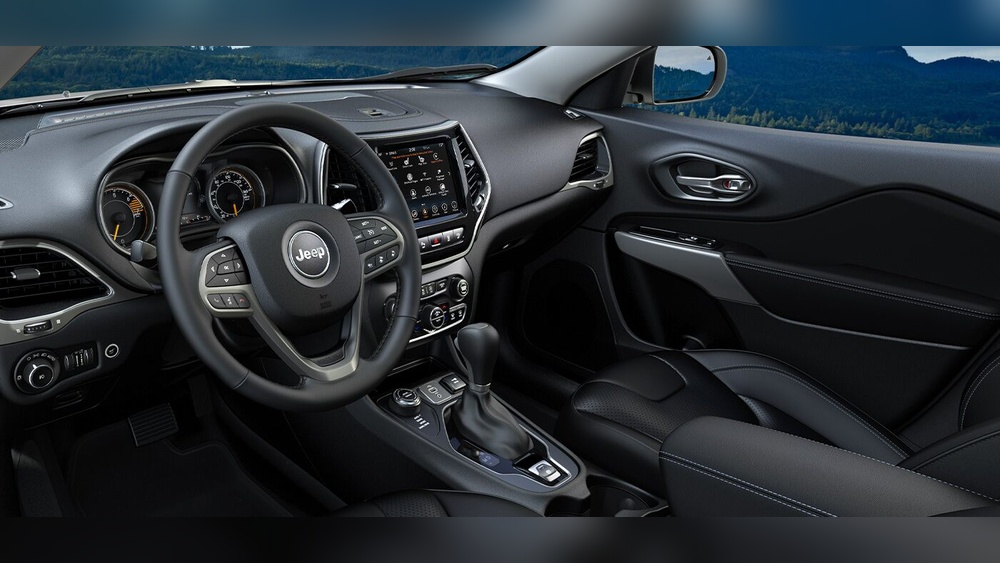 Inside of Jeep Cherokee